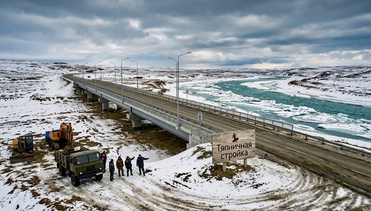 Мост в никуда на Крайнем  Севере: зимние изыскания | Сетка — социальная сеть от hh.ru
