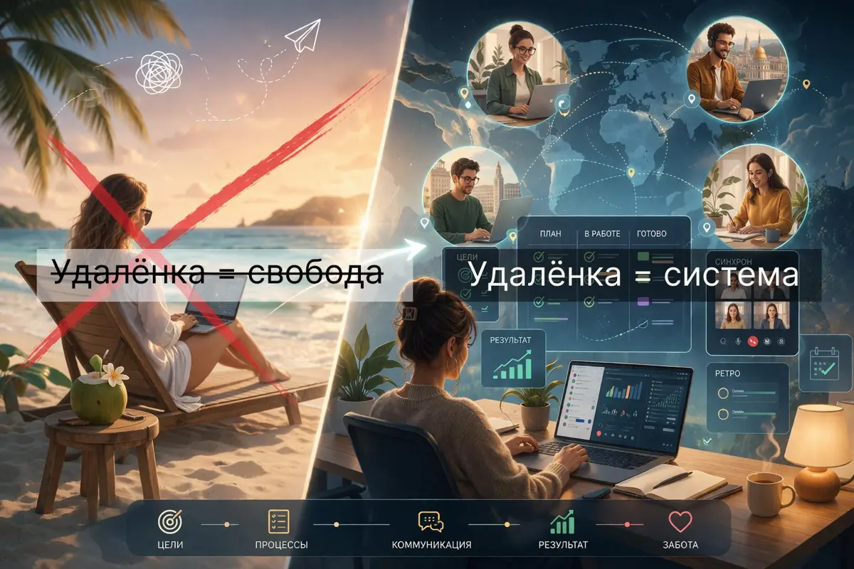 Удалёнка без хаоса: как выстроить систему и культуру команды | Сетка — социальная сеть от hh.ru