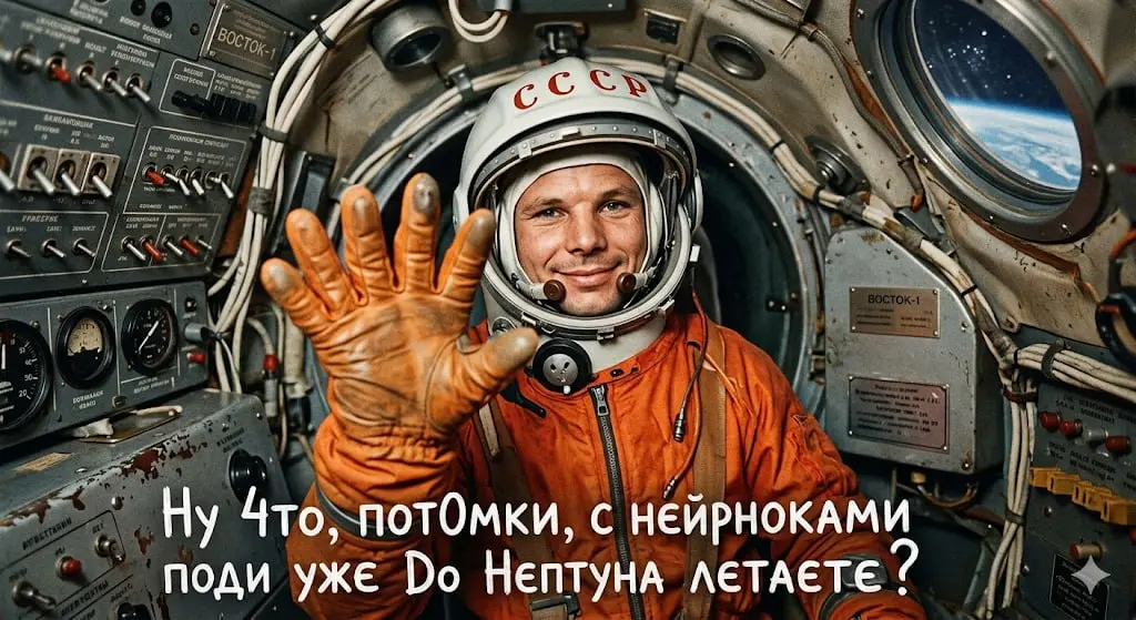 Ты не понял, Юра, нейронки — это не про полет. Это — про вечное стремление к совершенству. | Сетка — социальная сеть от hh.ru