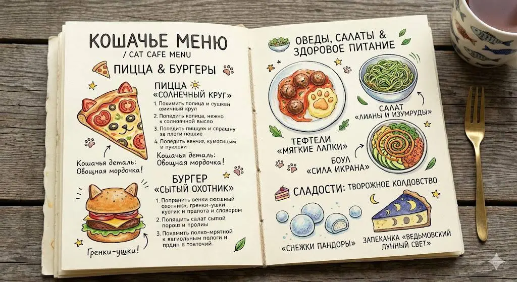 Проект: Домашнее кафе на кухне 🐈‍⬛☕️
Решила замутить для себя уютную историю — превращаю обычную кухню в персональное мини-кафе. Место, где будет кайфово пить чай и есть пиццу | Сетка — социальная сеть от hh.ru