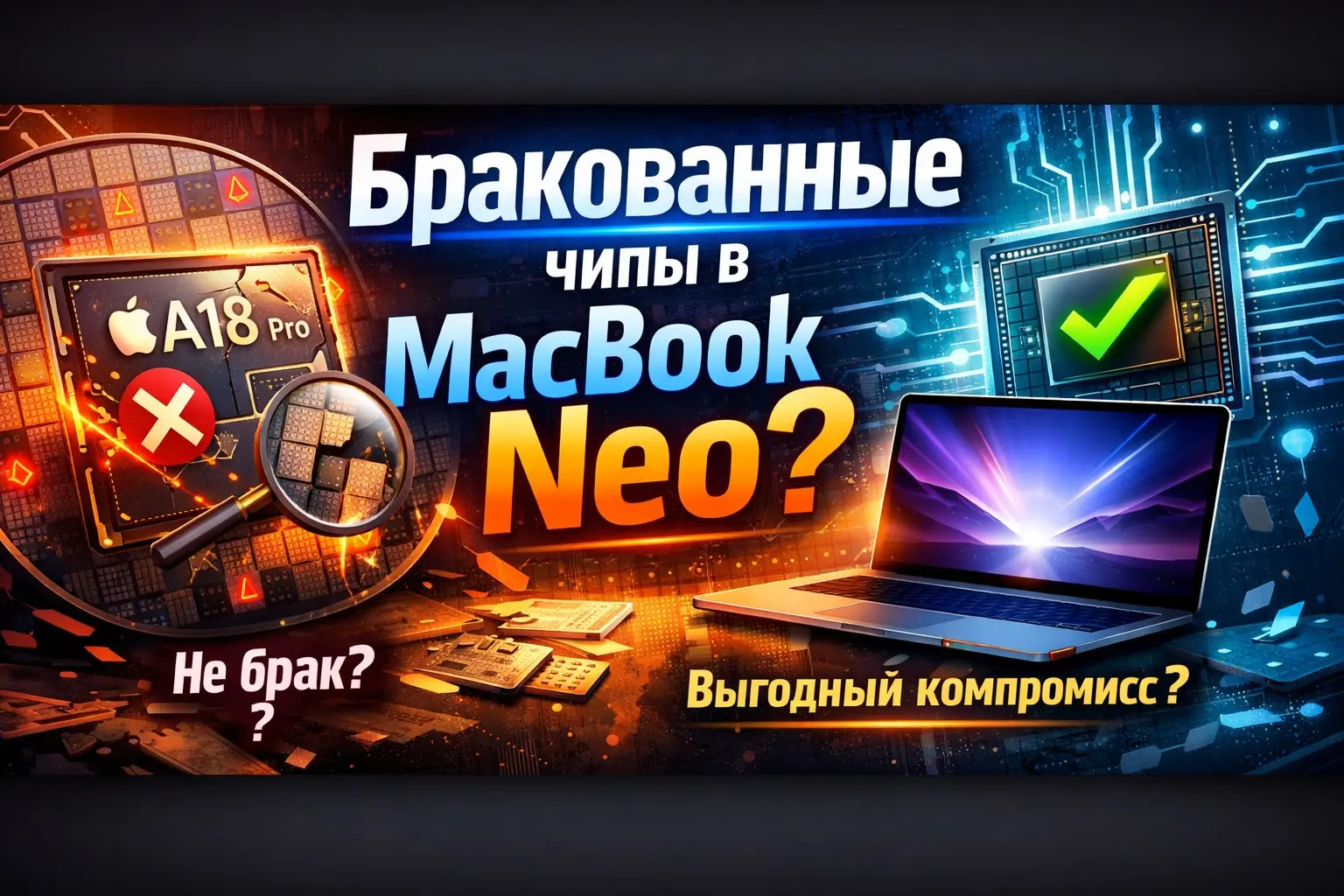 Почему Apple ставит бракованные чипы в Macbook Neo | Сетка — социальная сеть от hh.ru