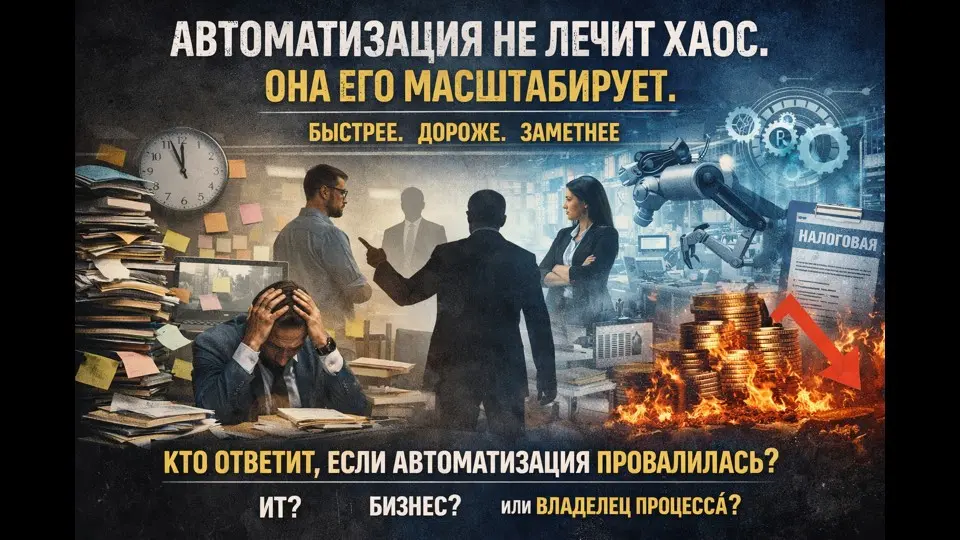 Автоматизация не лечит хаос. Она масштабирует его. | Сетка — социальная сеть от hh.ru