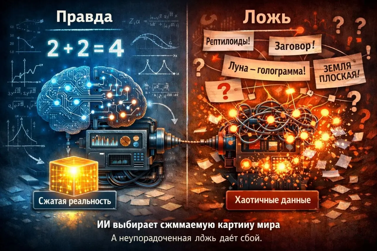 Почему ИИ предпочитает отвечать правду (даже если его учили на лжи)?
Несмотря на прошлый пост про % ошибок Гугл в поиске, все же все модели ИИ стремятся выдавать правду в ответах | Сетка — социальная сеть от hh.ru