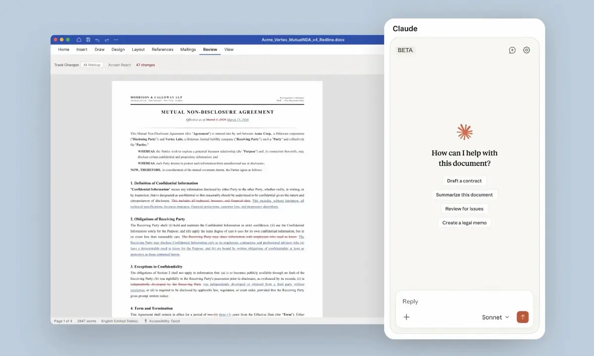 Клод улучшает опыт работы с Microsoft Word:
Интеграция Клода в Microsoft Word обещает значительно улучшить создание и редактирование документов | Сетка — социальная сеть от hh.ru