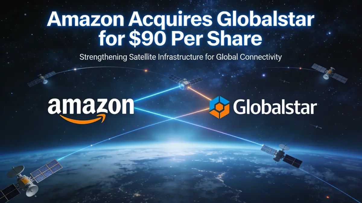 Amazon планирует купить Globalstar по цене около $90 за акцию:
Сделка направлена на усиление спутникового бизнеса Amazon и развитие глобальной связи. | Сетка — социальная сеть от hh.ru