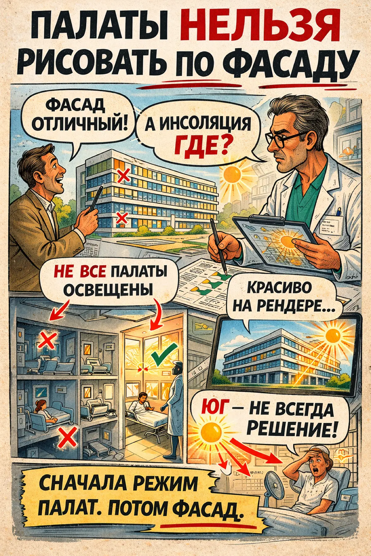 Свет в палате — это не про фасад, а про работоспособность | Сетка — социальная сеть от hh.ru