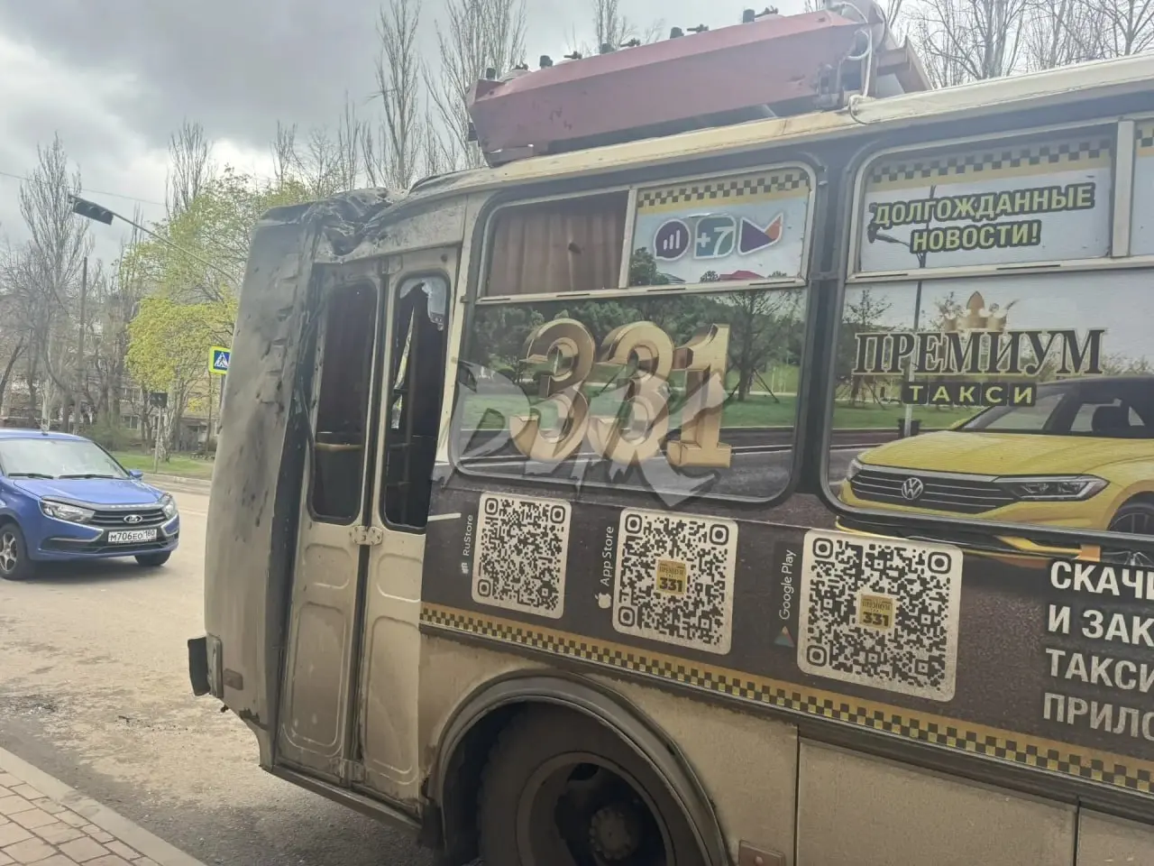 ❗️ ВСУ ударили дроном автобусу в Центрально-Городском районе Горловки. | Сетка — социальная сеть от hh.ru
