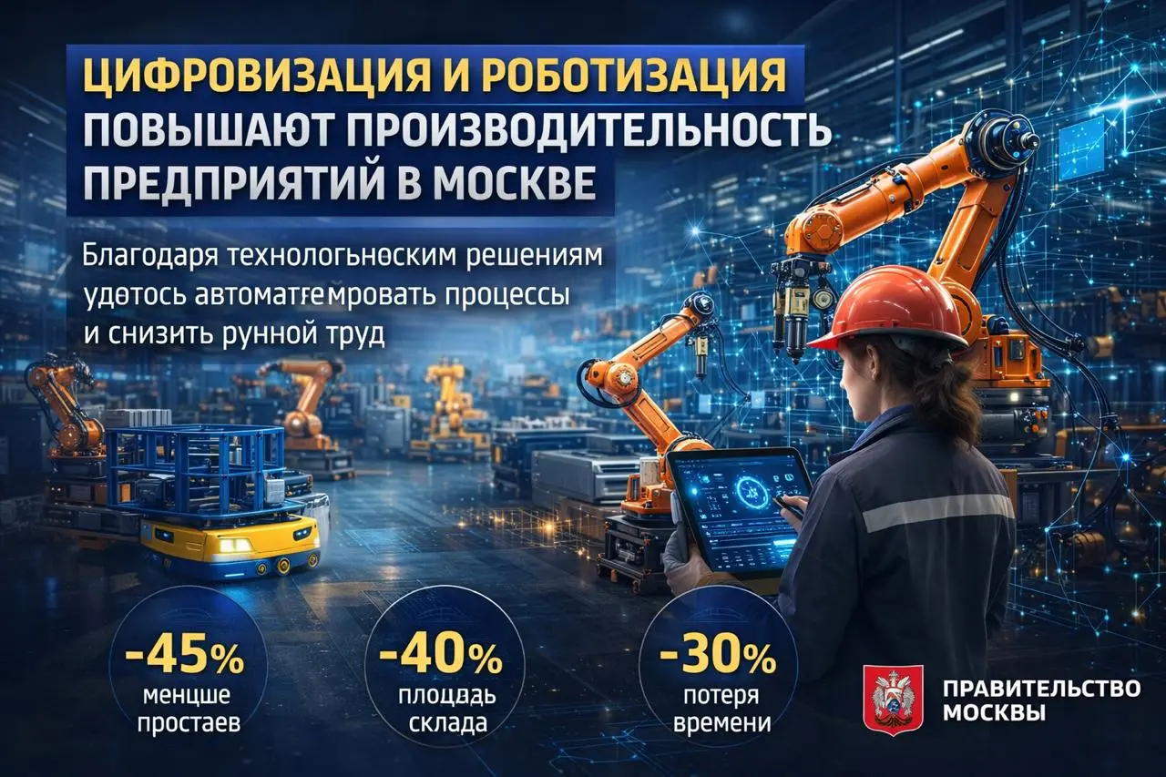 🤖 Москва переходит от «бережливого производства» к роботам и нейросетям
Пока на федеральном уровне обсуждают, где взять 80 тысяч новых роботов к 2030 году, Москва уже показывает, как они работают в ре... | Сетка — социальная сеть от hh.ru