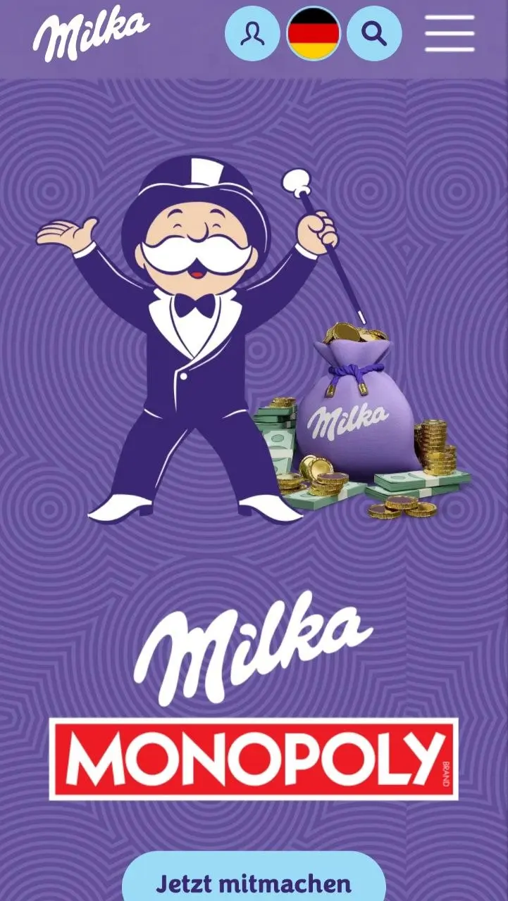 💜Ну вы это видели? Монополия и Milka запустили коллаборацию!
Всё построено вокруг популярного шоколада (физического продукта) и правил любимой игры (в адаптации к digital-части кампании), которые вмес... | Сетка — социальная сеть от hh.ru