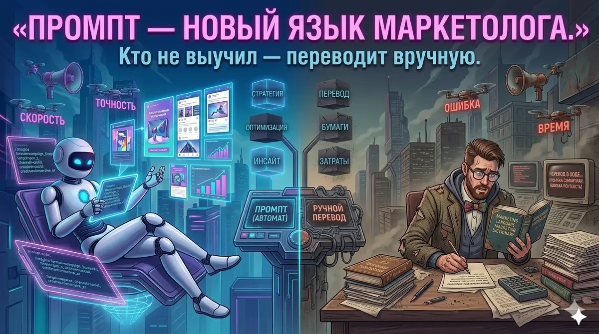 Промпт — новый язык маркетолога | Сетка — социальная сеть от hh.ru