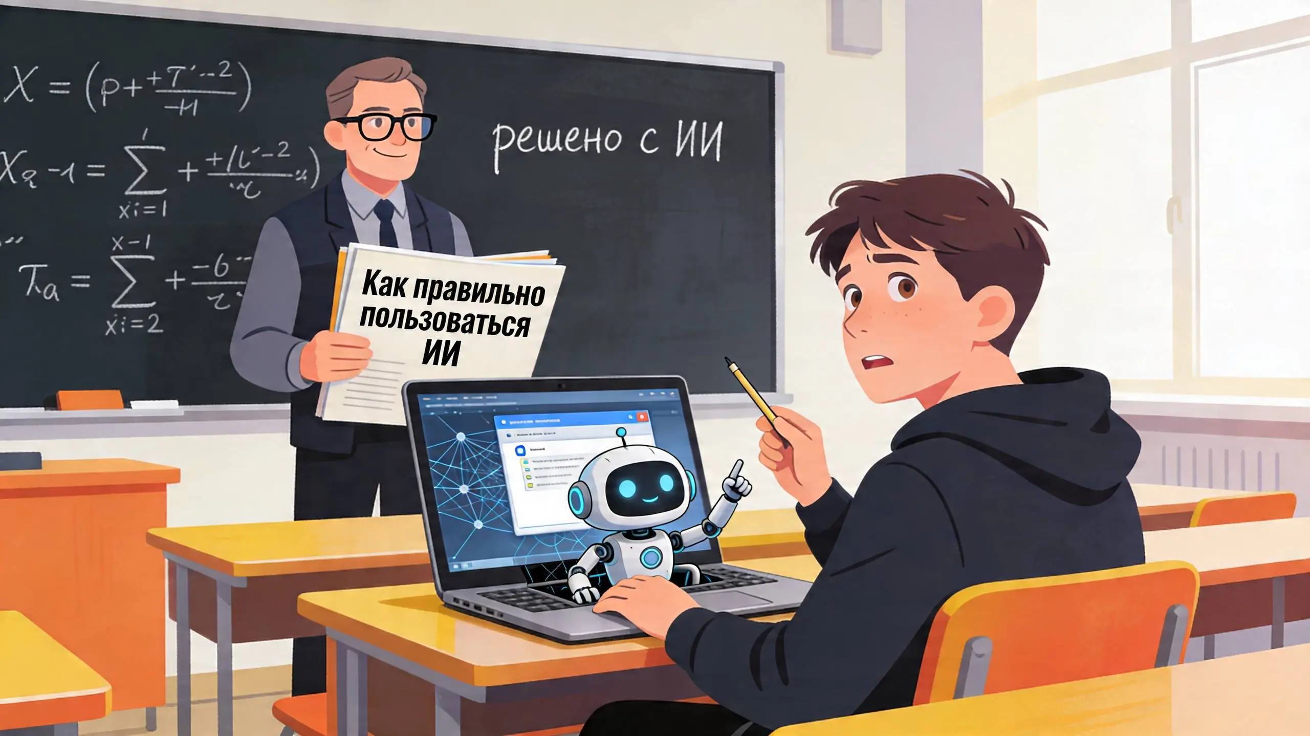 Вместо борьбы со списыванием «из нейросеточки» Физтех решил сделать ход конем: встроить ИИ прямо в учебный процесс и научить будущих математиков работать с ним как с инструментом, а не с волшебным ген... | Сетка — социальная сеть от hh.ru