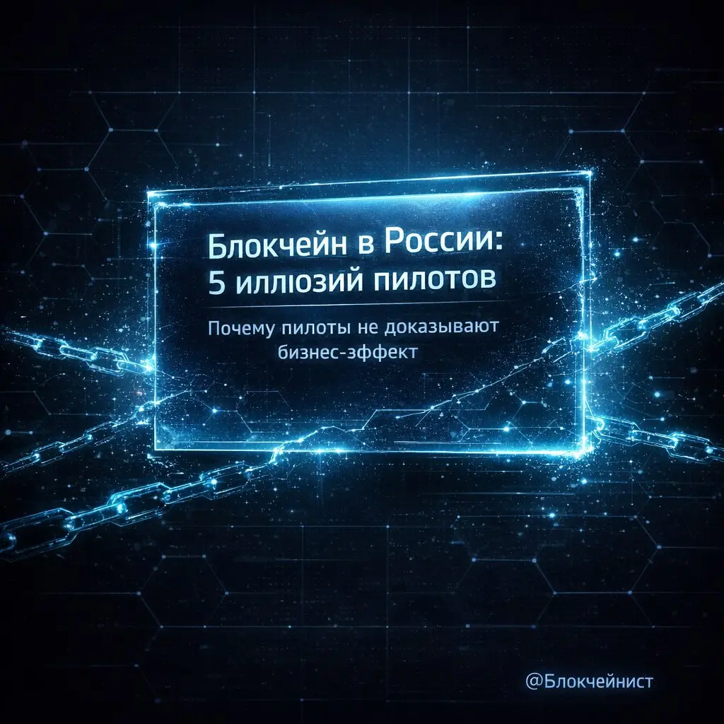 😅 Блокчейн в России чаще всего обещают там, где эффект легко нарисовать на слайде — и почти невозможно проверить на пилоте | Сетка — социальная сеть от hh.ru