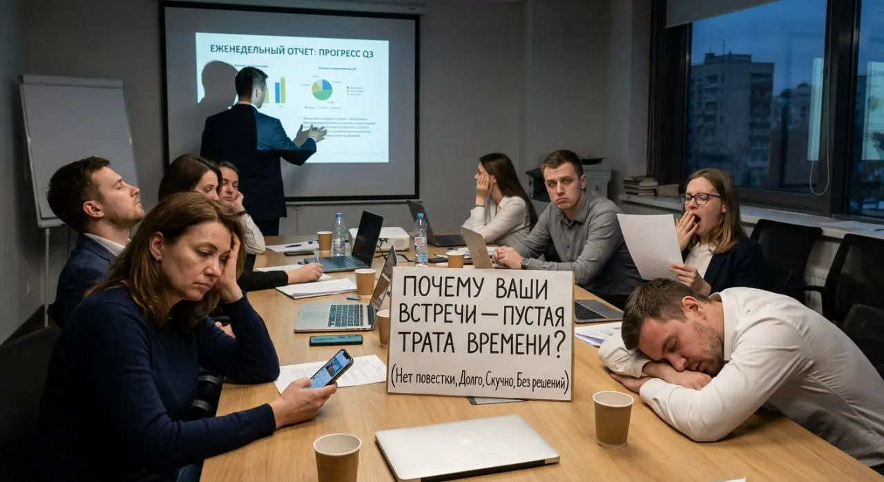 Почему ваши встречи — пустая трата времени? 😬
Я считаю, что в любой компании просто необходимо внедрить правила по встречам. Иначе вы теряете десятки часов в неделю впустую | Сетка — социальная сеть от hh.ru