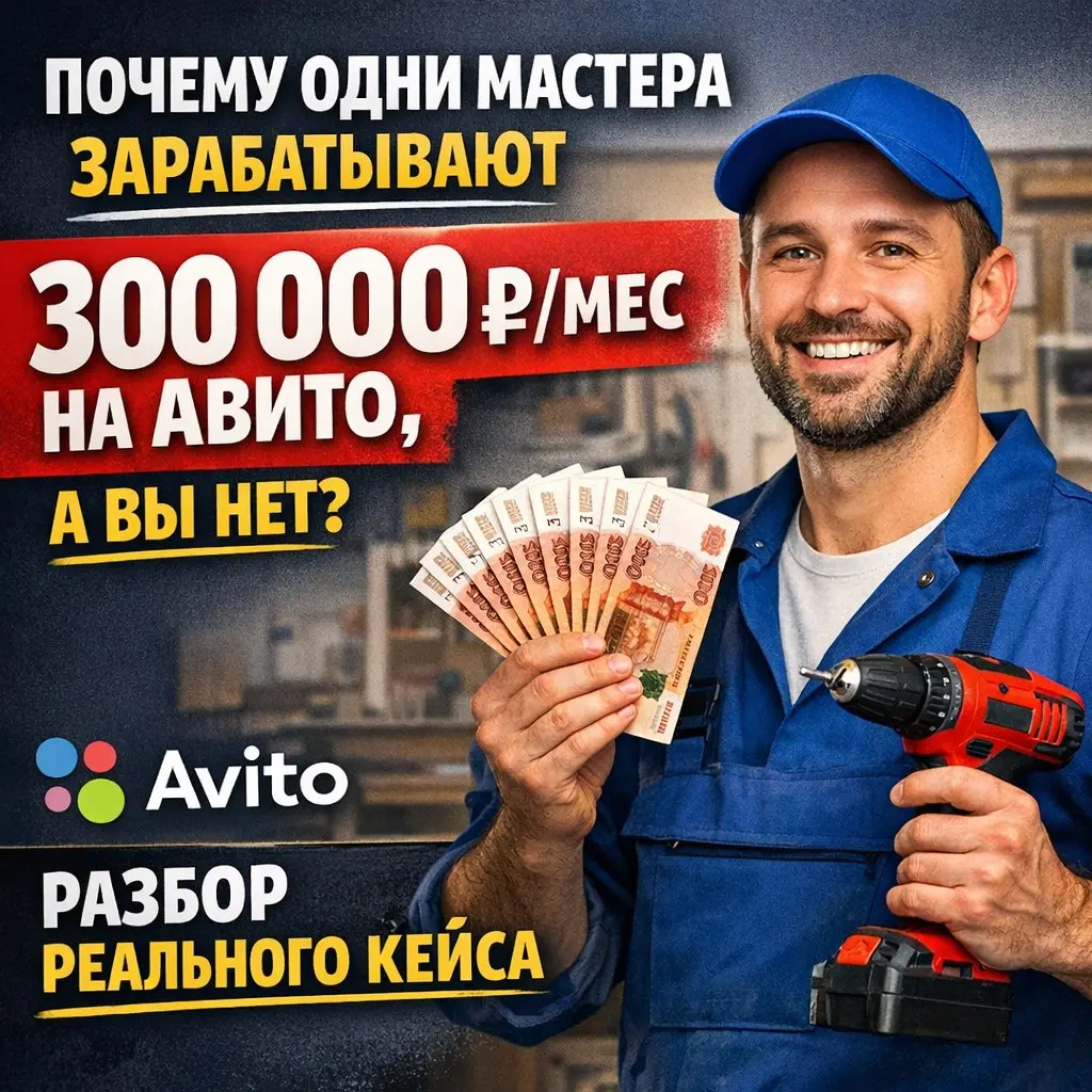 Почему одни мастера зарабатывают 300 000 ₽/мес на Авито | Сетка — социальная сеть от hh.ru