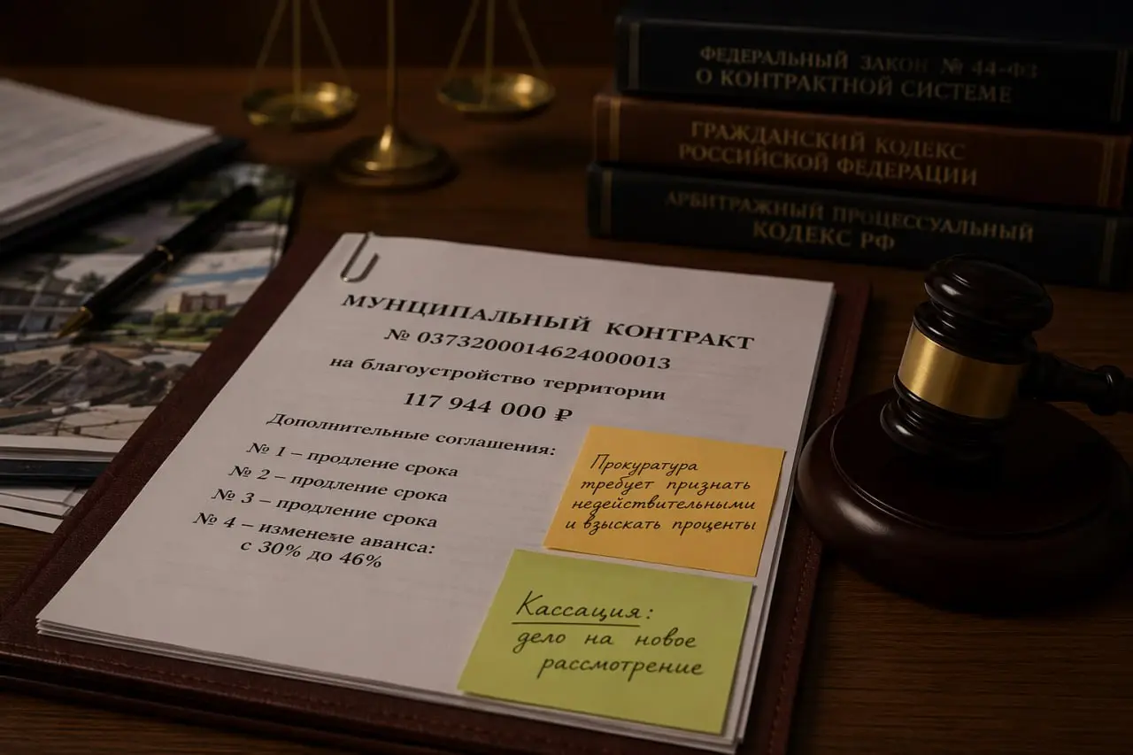 ⚖️ Продлили срок, подняли аванс — и думали, что всё по закону.
Городской заказчик заключил муниципальный контракт на благоустройство территории с единственным поставщиком почти на 118 млн рублей | Сетка — социальная сеть от hh.ru