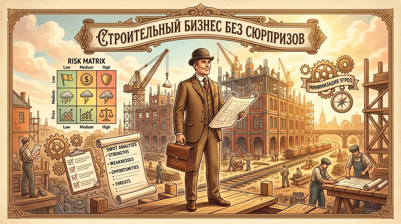 Оценка рисков в строительном бизнесе 🏗💼 | Сетка — социальная сеть от hh.ru