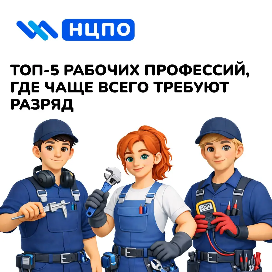 🔧 ТОП-5 рабочих профессий, где чаще всего требуют разряд – и почему
Во многих рабочих специальностях квалификационный разряд напрямую влияет на допуск к работам, уровень ответственности и оплату труда | Сетка — социальная сеть от hh.ru