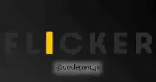 Flickering Light Text Effect — эффект мерцающей буквы в тексте. Реализована с помощью CSS и JS
https://codepen.io/mandymichael/pen/aJLYVz | Сетка — социальная сеть от hh.ru