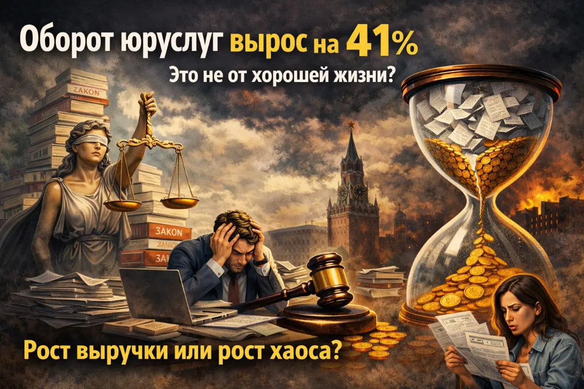 Оборот юруслуг вырос на 41% за 4 года. Хорошо ли это? | Сетка — социальная сеть от hh.ru