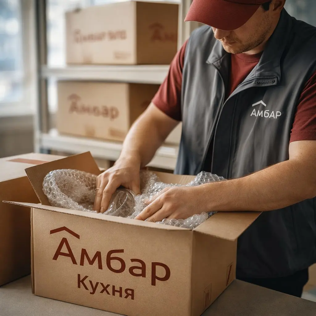 Pack кухонной утвари:
1. Тарелки — ребром в пузырьковую пленку.
2. Ножи — в картонные чехлы.
3. Тяжелое — вниз коробов до 15 кг | Сетка — социальная сеть от hh.ru