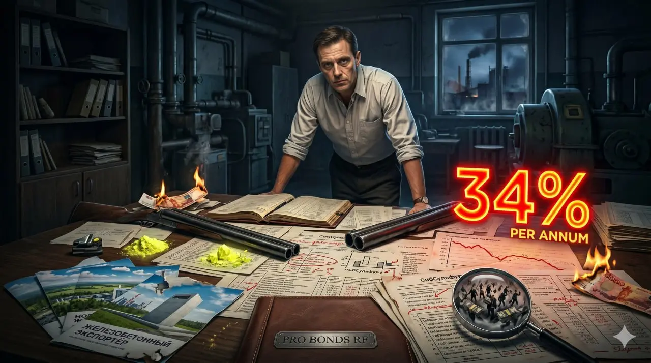 🎬 Сера, деньги, два ствола: куда на самом деле уходит кэш под 34% годовых?
Добрый вечер, коллеги. Сегодня у нас по вашему запросу на прозекторском столе свежий выпуск «СибСульфура» БО-02-001P | Сетка — социальная сеть от hh.ru