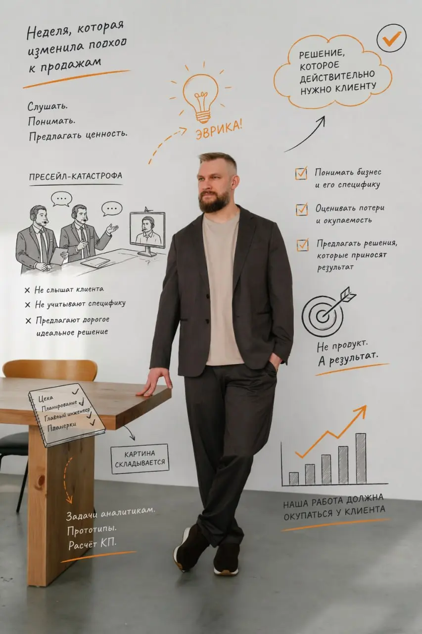 Прошедшая неделя оказалась крайне полезной для меня с точки зрения понимания наших клиентов и продаж в целом | Сетка — социальная сеть от hh.ru