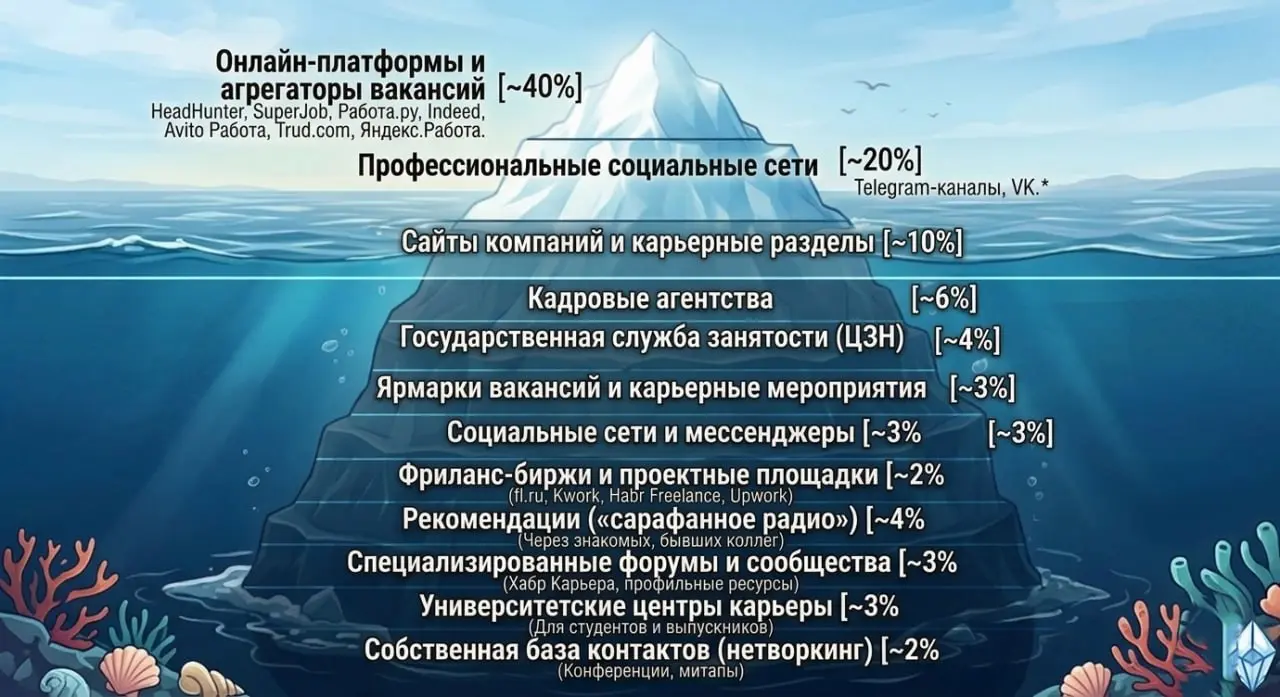 Как вам идея, возник у меня вот такой образ по поиску работы сегодня. Чего не хватает? Как соотношение? Бьется с вашими ощущениями? | Сетка — социальная сеть от hh.ru