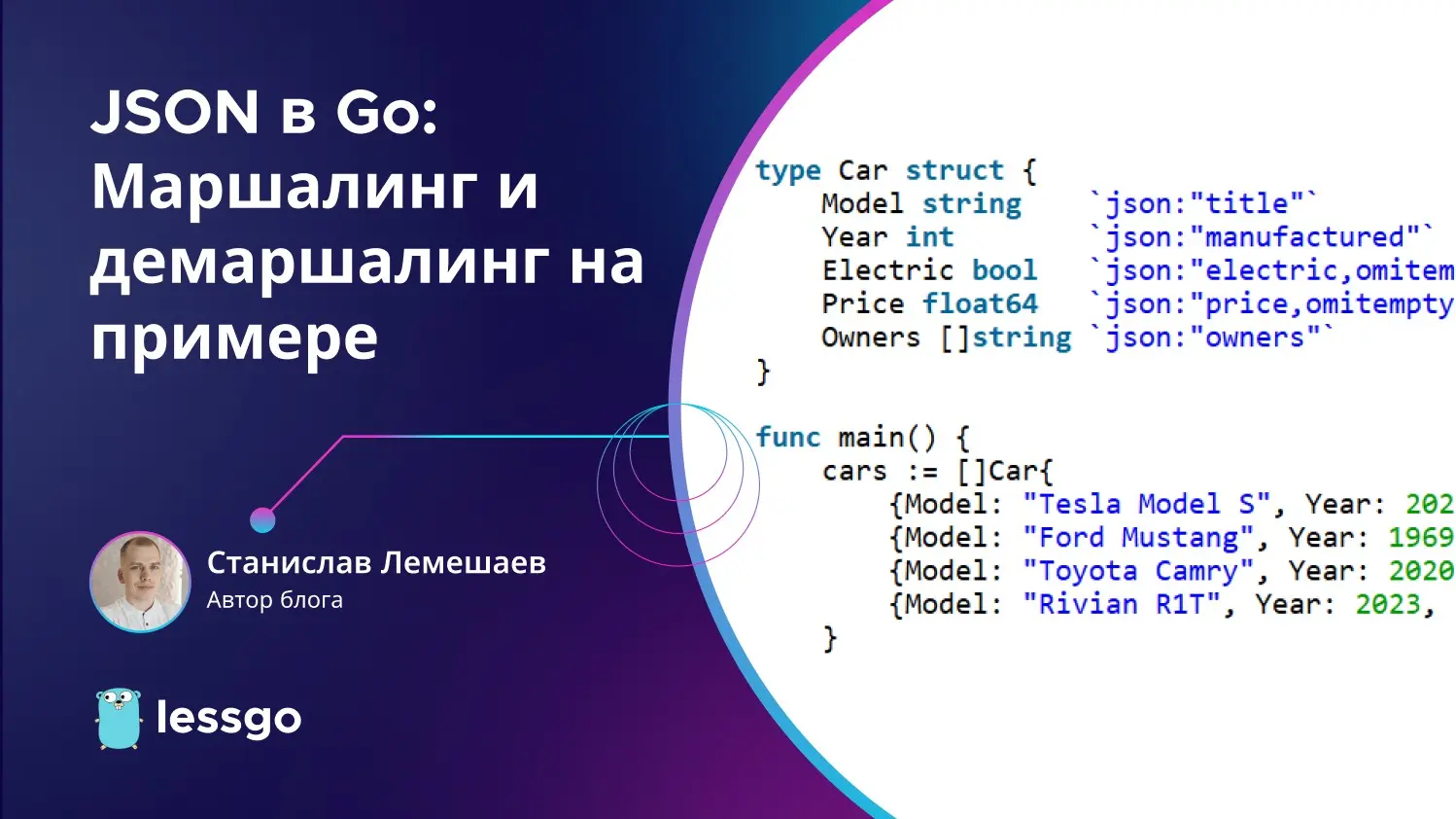 JSON в Go: Маршалинг и демаршалинг на примере | Сетка — социальная сеть от hh.ru
