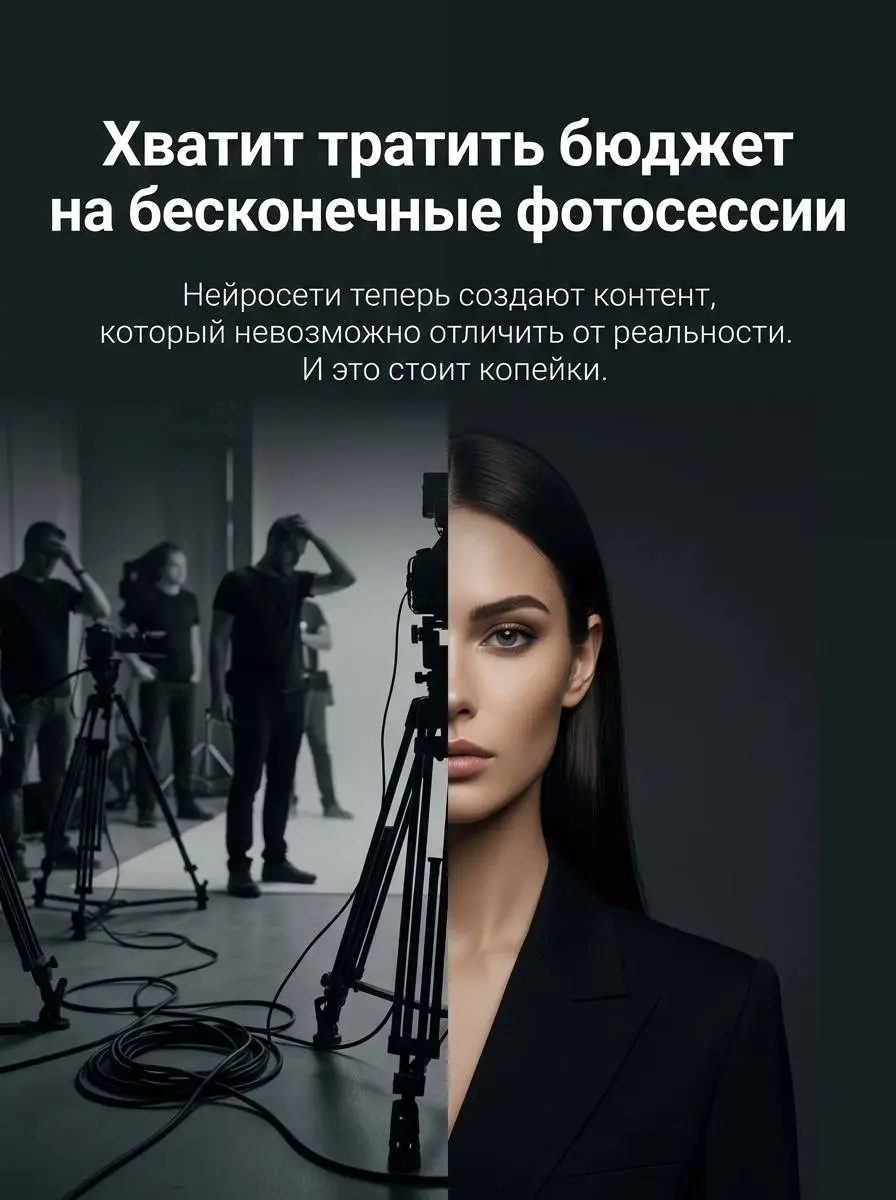 🔮 Хотите, чтобы ваш контент работал на вас?
Цифры говорят сами за себя:
• 3× рост вовлечённости после перехода на нейросети;
• экономия 50 000 ₽/мес на фотосессиях;
• создание 10 фото за 5 минут вмест... | Сетка — социальная сеть от hh.ru