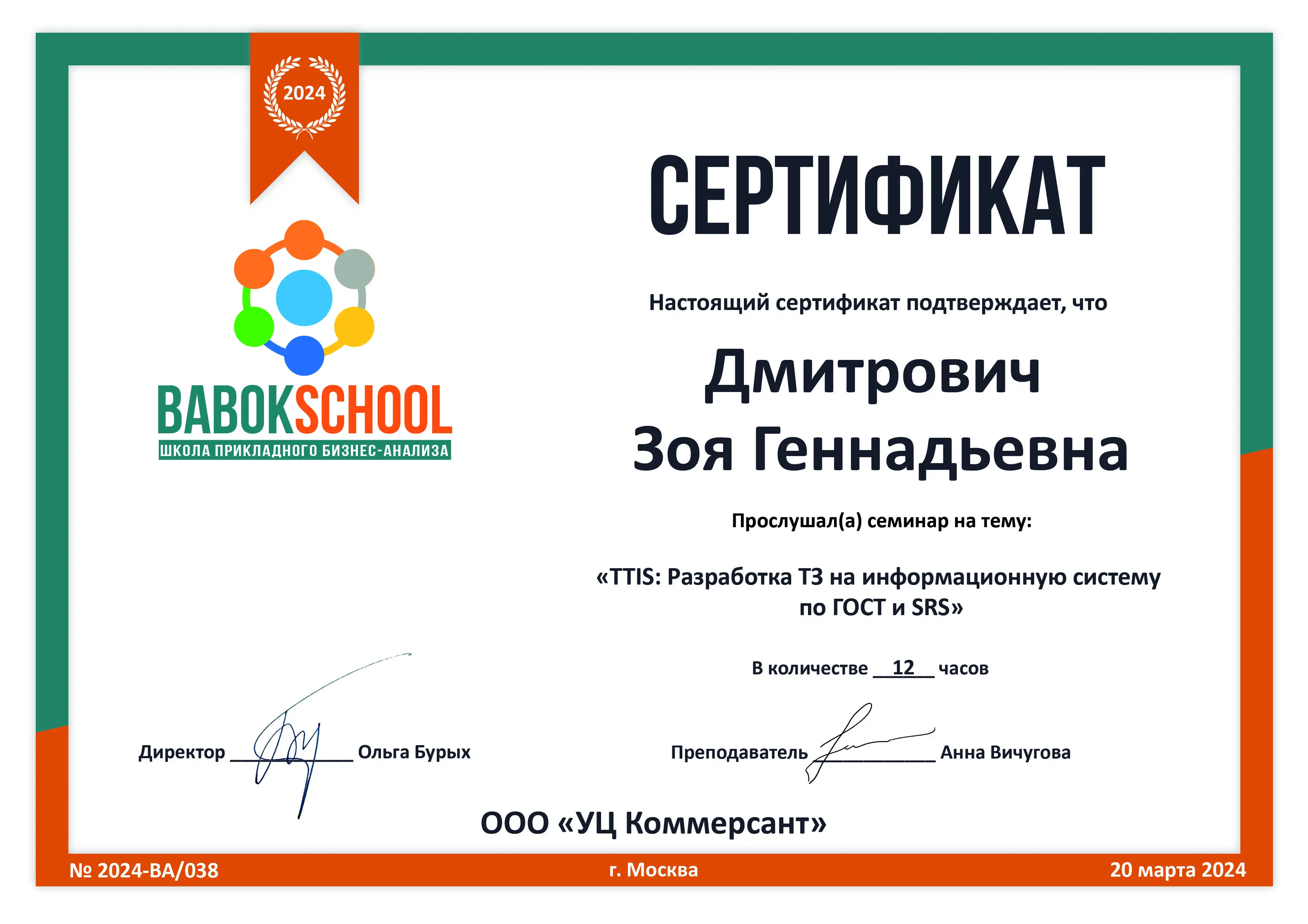 Network member avatar