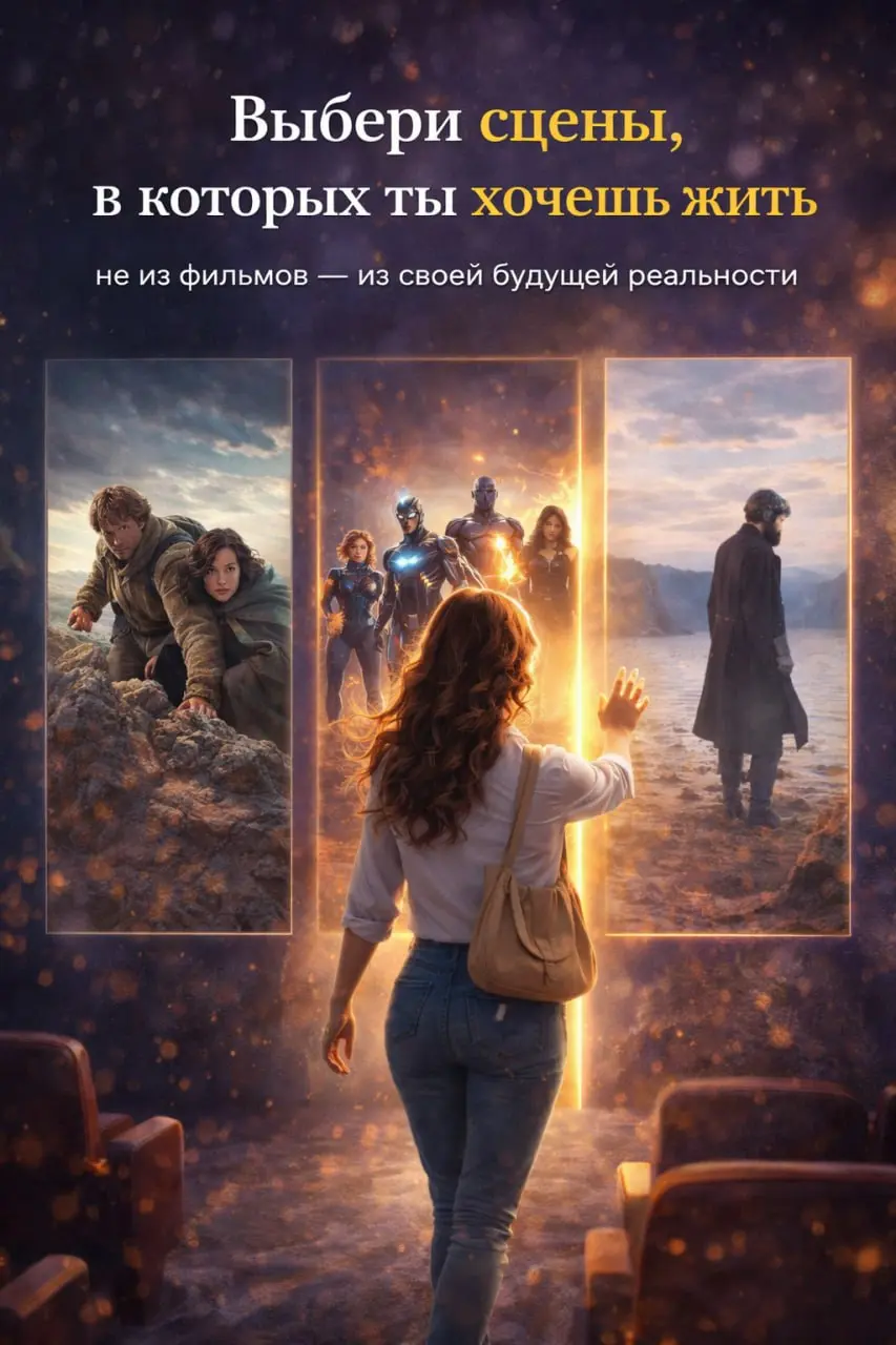Хочешь жить как в кино, а не просто смотреть?
Я долго залипала в красивые ролики:
сюжеты, герои, атмосфера…
И в какой-то момент поймала себя на мысли:
почему я просто смотрю, а не делаю такое же?
Оказ... | Сетка — социальная сеть от hh.ru
