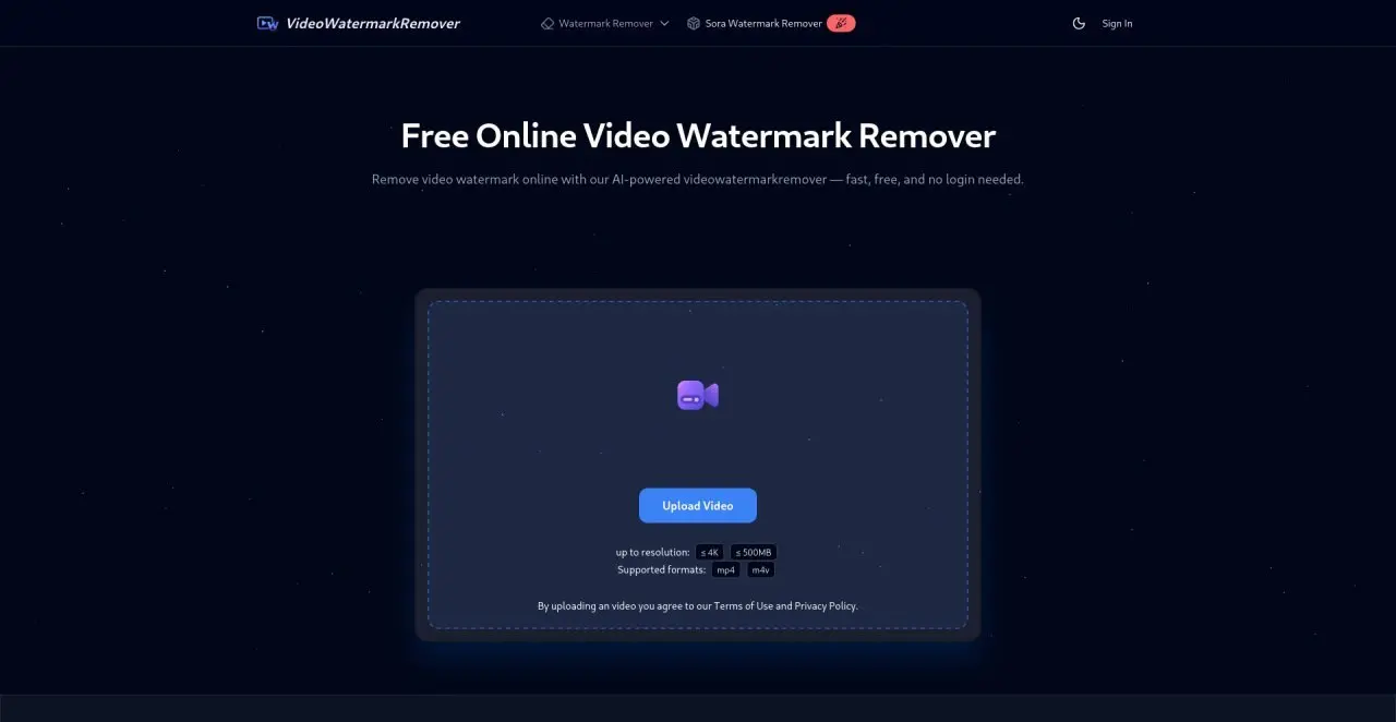 ideoWatermarkRemover - бесплатная нейросеть для удаления водяных знаков с видео онлайн.
• Удаление логотипов, надписей (включая движущиеся).
• Сохранение качества, цветов и разрешения без потерь | Сетка — социальная сеть от hh.ru