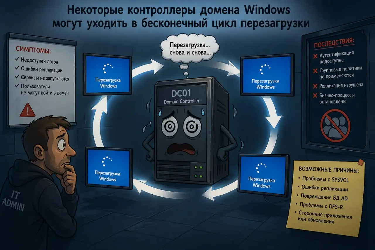 Представители Microsoft предупредили, что после установки апрельских обновлений некоторые контроллеры домена Windows могут уходить в бесконечный цикл перезагрузки 🍔
После установки обновления безопасн... | Сетка — социальная сеть от hh.ru