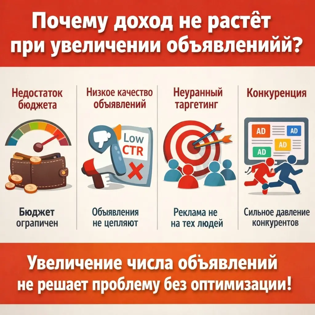 Почему доход не растёт при увеличении объявлений | Сетка — социальная сеть от hh.ru