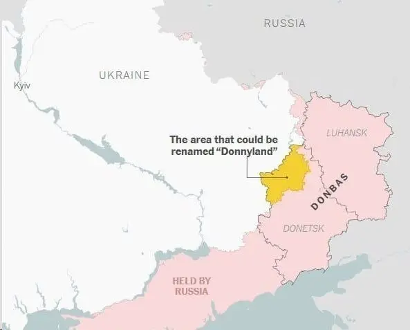 Украина предложила США переименовать часть Донбасса в «Донниленд» в честь Трампа, пишет NYT | Сетка — социальная сеть от hh.ru