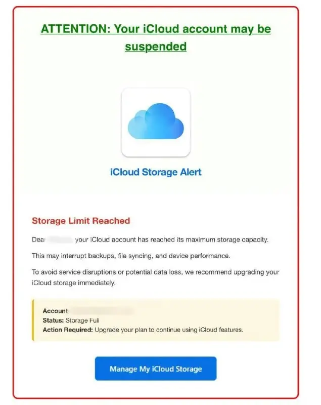 Злоумышленники, используя угрозы блокировки iCloud, пытаются выманить деньги у владельцев iPhone | Сетка — социальная сеть от hh.ru