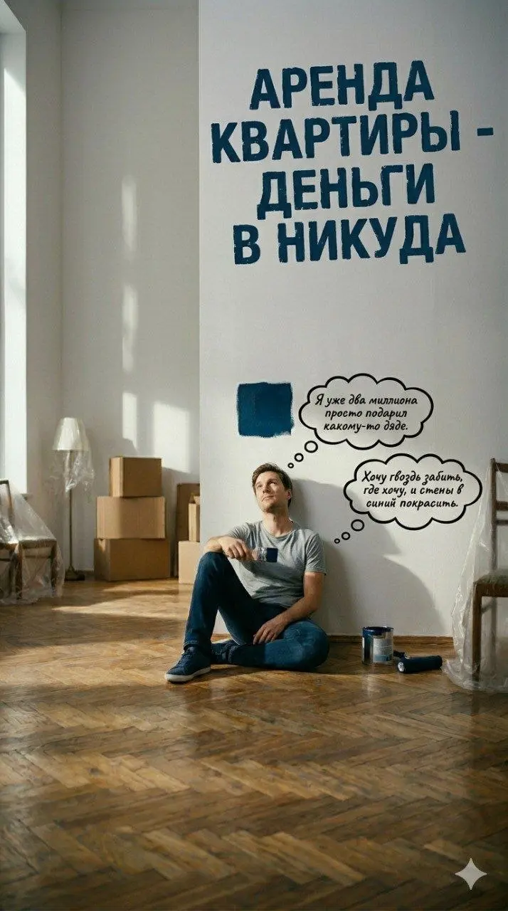 💸 «Я уже около трёх миллионов просто подарил чужому дяде за аренду…»
Слушай, я это слышу на встречах регулярно.
И каждый раз в голосе одно и то же
смесь злости, усталости и ощущения, что ты застрял | Сетка — социальная сеть от hh.ru