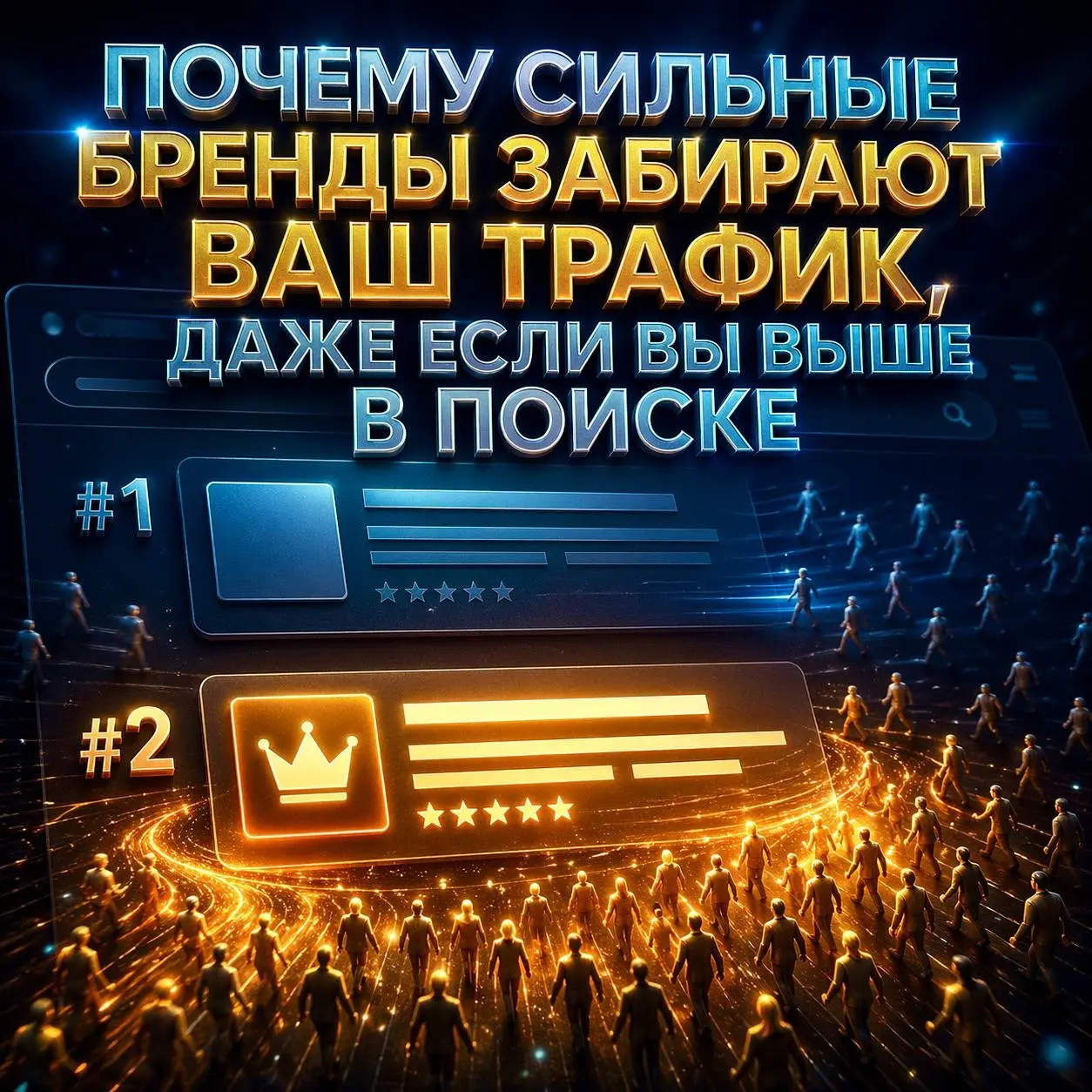 Почему сильные бренды забирают ваш трафик, даже если вы выше | Сетка — социальная сеть от hh.ru