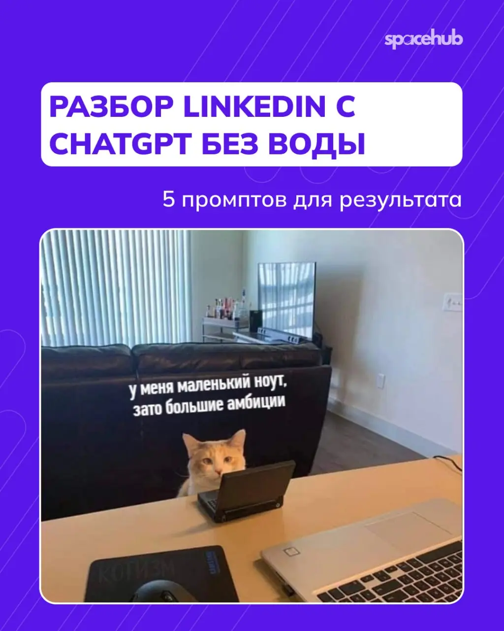 Труженики! 🐝
Оформили свой профиль LinkedIn по умным советам ChatGPT, но рекрутеры все равно не зовут на собеседования?
Уже говорили, что ИИ может сильно помочь при поиске работы | Сетка — социальная сеть от hh.ru