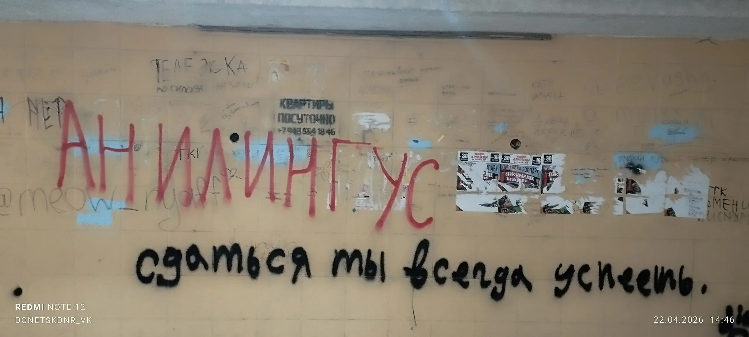Подземный переход в центре Макеевки | Сетка — социальная сеть от hh.ru