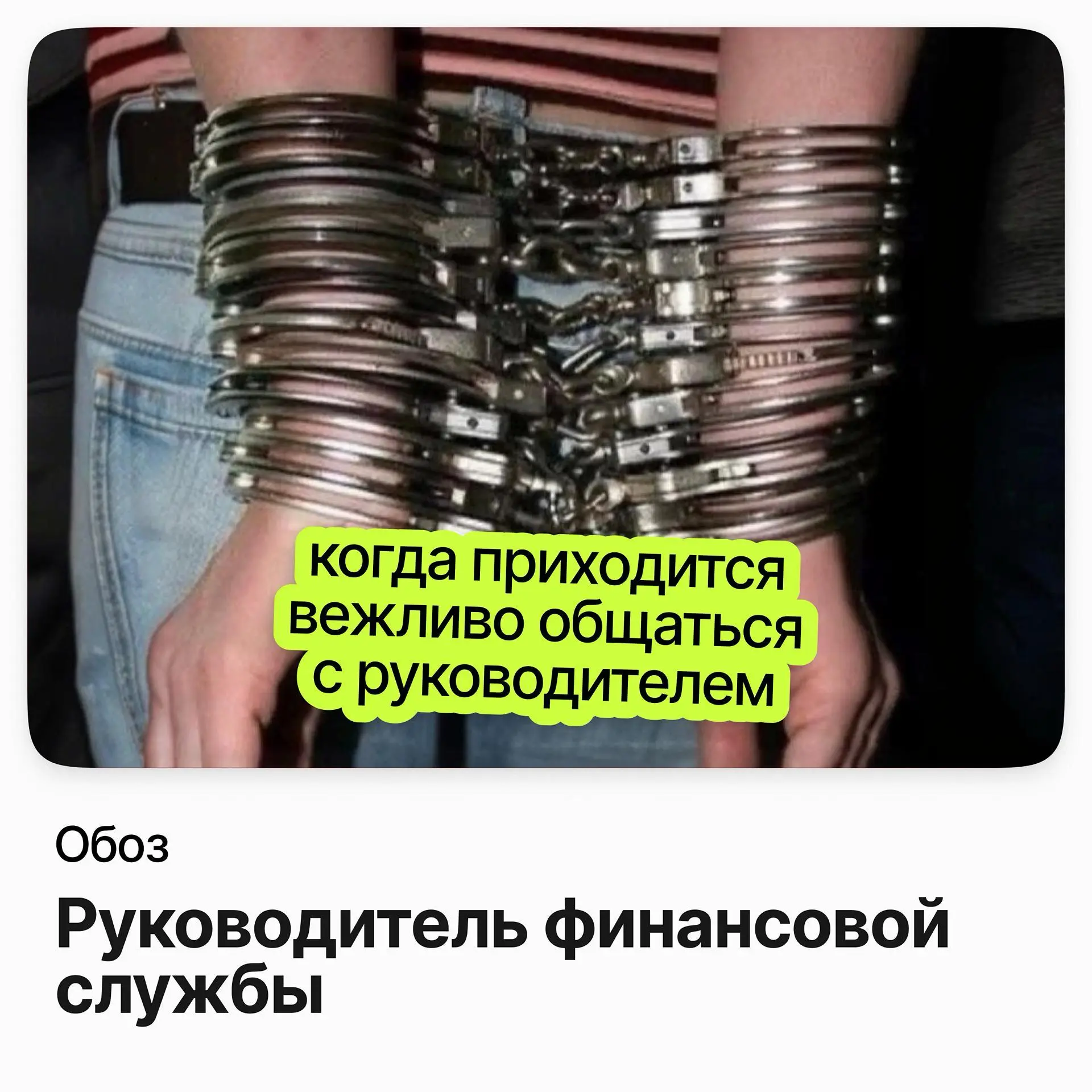 Руководитель финансовой службы / Обоз | Сетка — социальная сеть от hh.ru