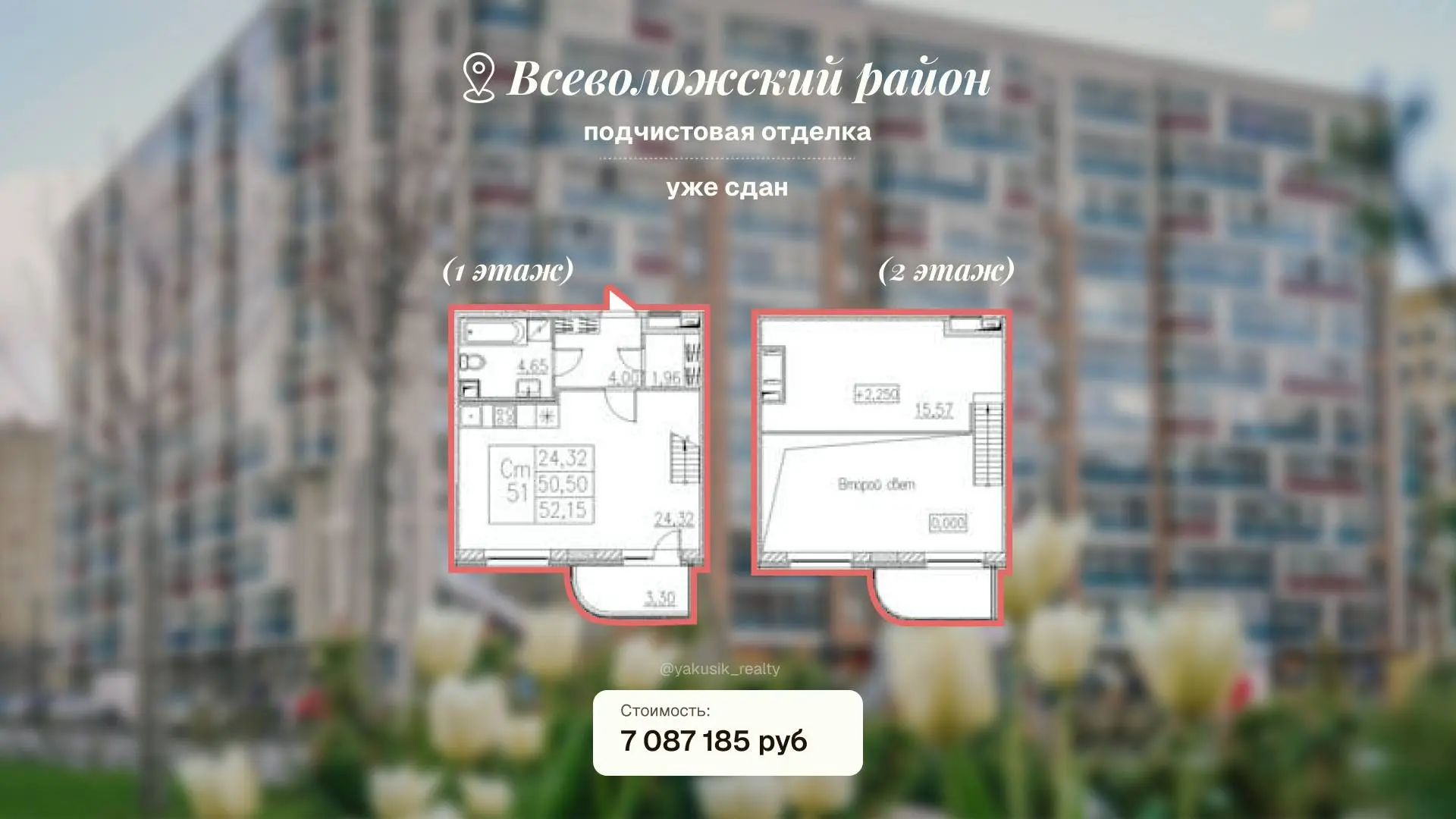 📍Всеволожский район
🔴Двухуровневый лофт площадью 52 кв. м — формат, который любят за высокие потолки и ощущение простора | Сетка — социальная сеть от hh.ru