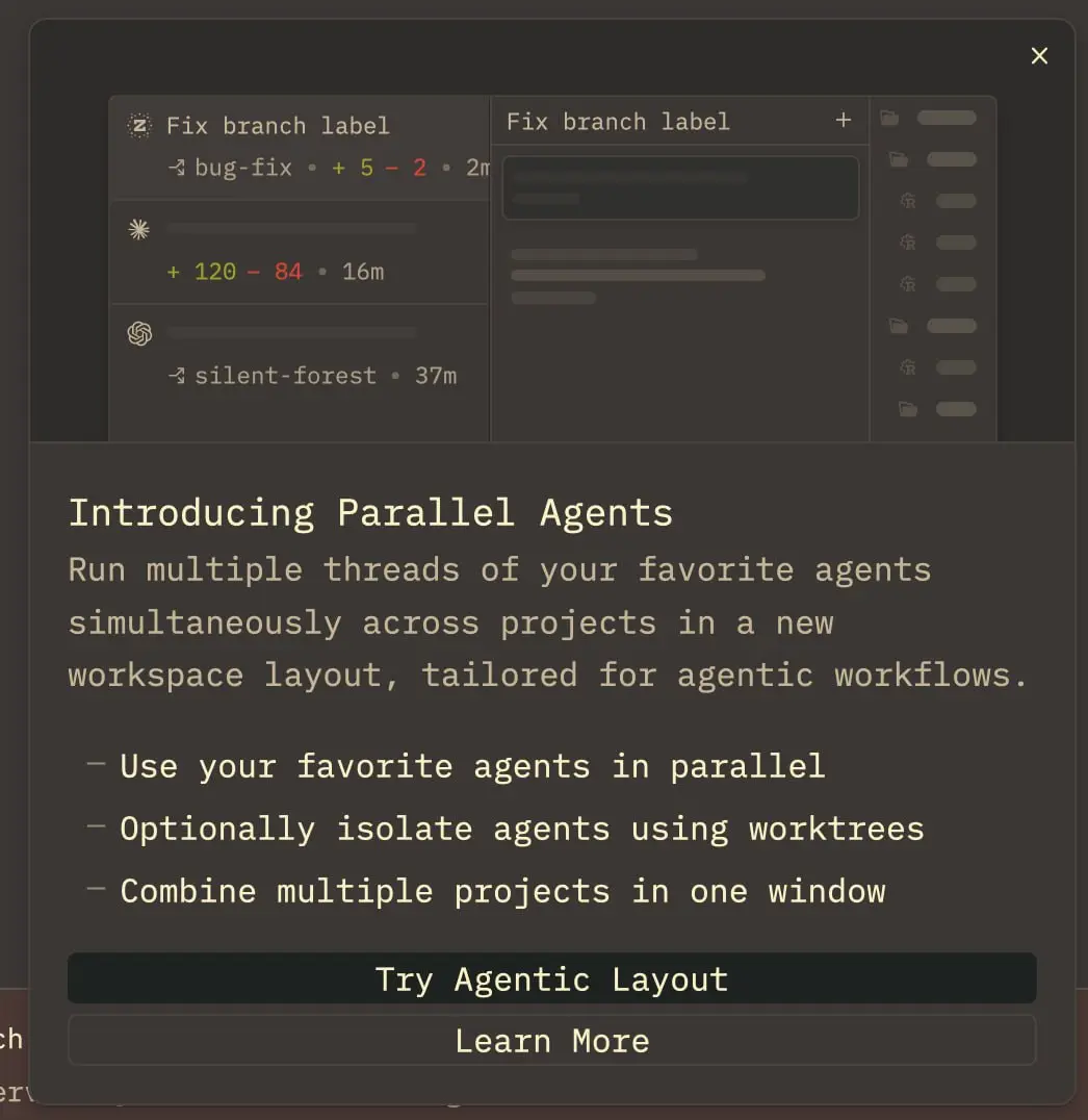 В Zed завезли Parallel Agents
Parallel Agents — новая функция в редакторе Zed, которая позволяет одновременно запускать несколько «агентов» (автоматизированных помощников или скриптов) в рамках разных... | Сетка — социальная сеть от hh.ru