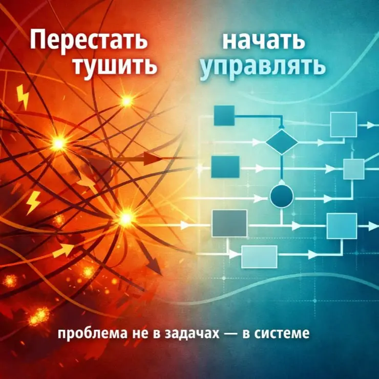 🔥 Как перестать тушить пожары и начать управлять
Если посмотреть на рабочий день многих руководителей,
он довольно предсказуем.
С утра — планы и задачи.
Днём — срочные вопросы, которые «всплыли» | Сетка — социальная сеть от hh.ru