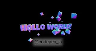 ThreeJS text — анимация объемного текста и фигур. Реализована с помощью CSS и JS
https://codepen.io/michellebarker/pen/KKqWOOo | Сетка — социальная сеть от hh.ru