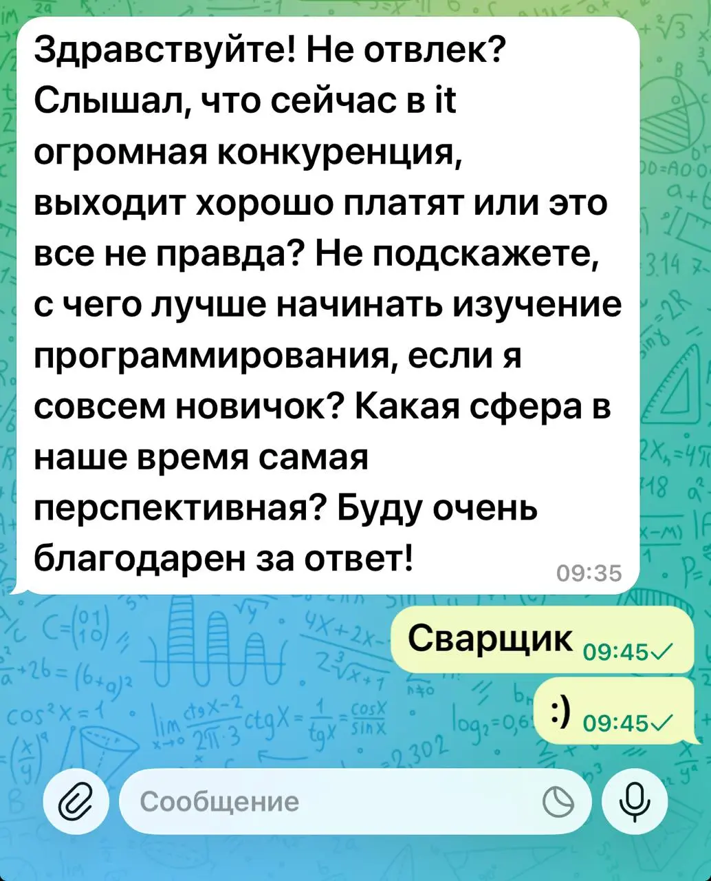 Меня спросили, чем - кем сейчас лучше заниматься в ИТ. Какая сфера самая перспективная? Сварка :) Не, я серьезно, если неофит думает куда податься, то ИТ нынче не самое шоколадное место, как по мне | Сетка — социальная сеть от hh.ru