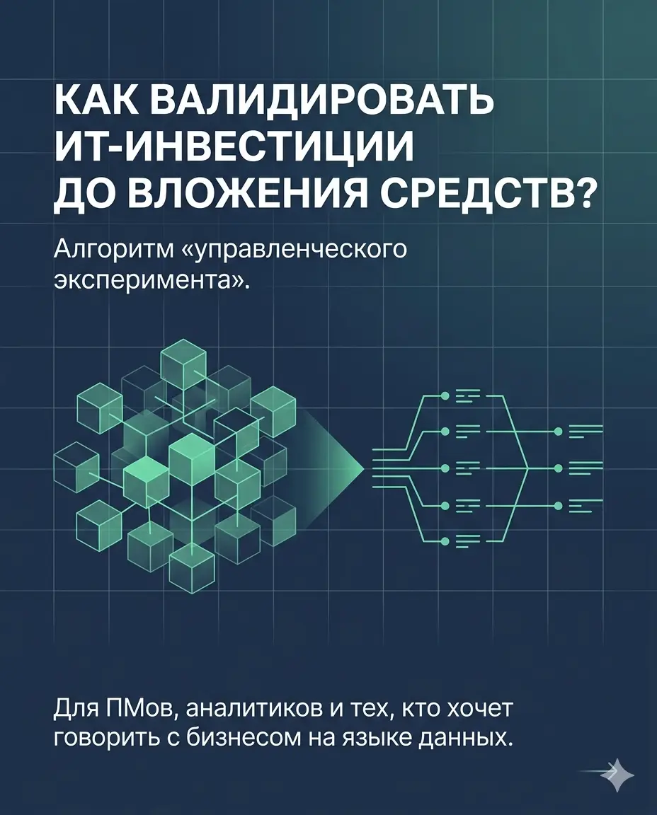 Как валидировать ИТ-инвестиции до вложения средств? | Сетка — социальная сеть от hh.ru