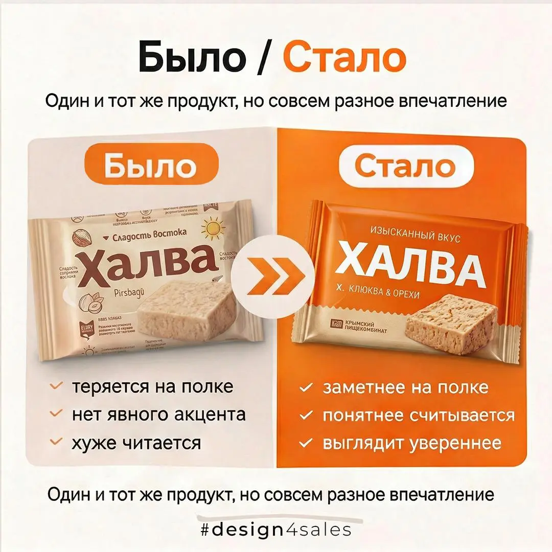 📦 Редизайн упаковки: что меняем, чтобы товар не терялся на полке
Иногда продукт сам по себе нормальный, а вот упаковка всё равно не цепляет взгляд | Сетка — социальная сеть от hh.ru