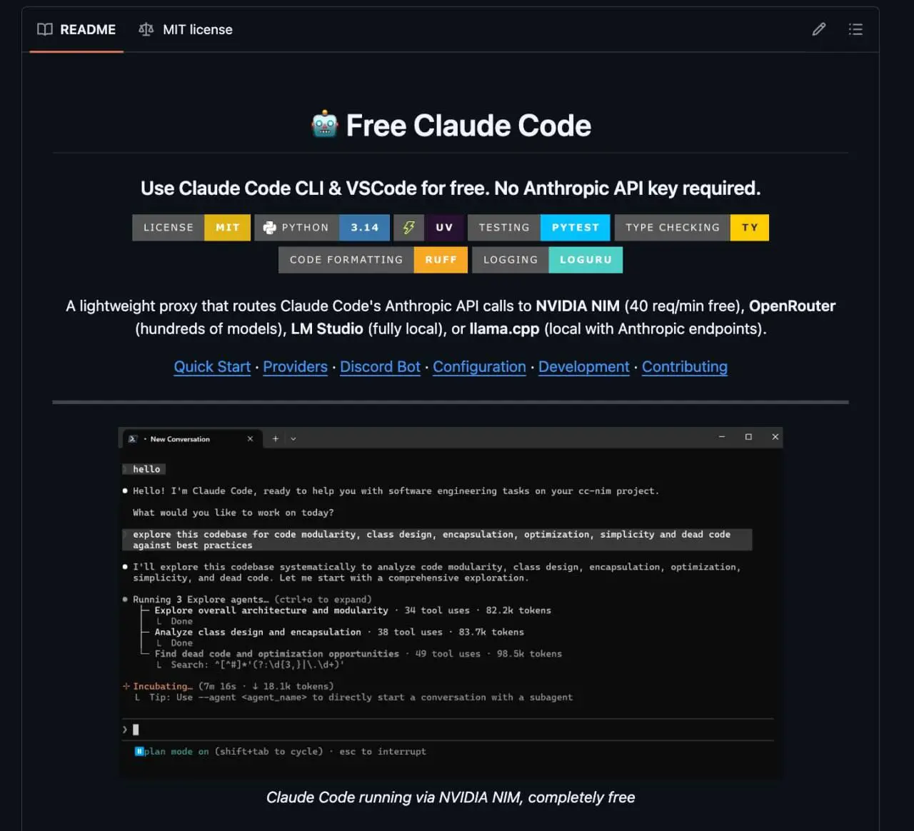 Опенсорс-альтернатива Claude Code
Сборка поддерживает API NVIDIA, OpenRouter и локальные модели через LM Studio | Сетка — социальная сеть от hh.ru