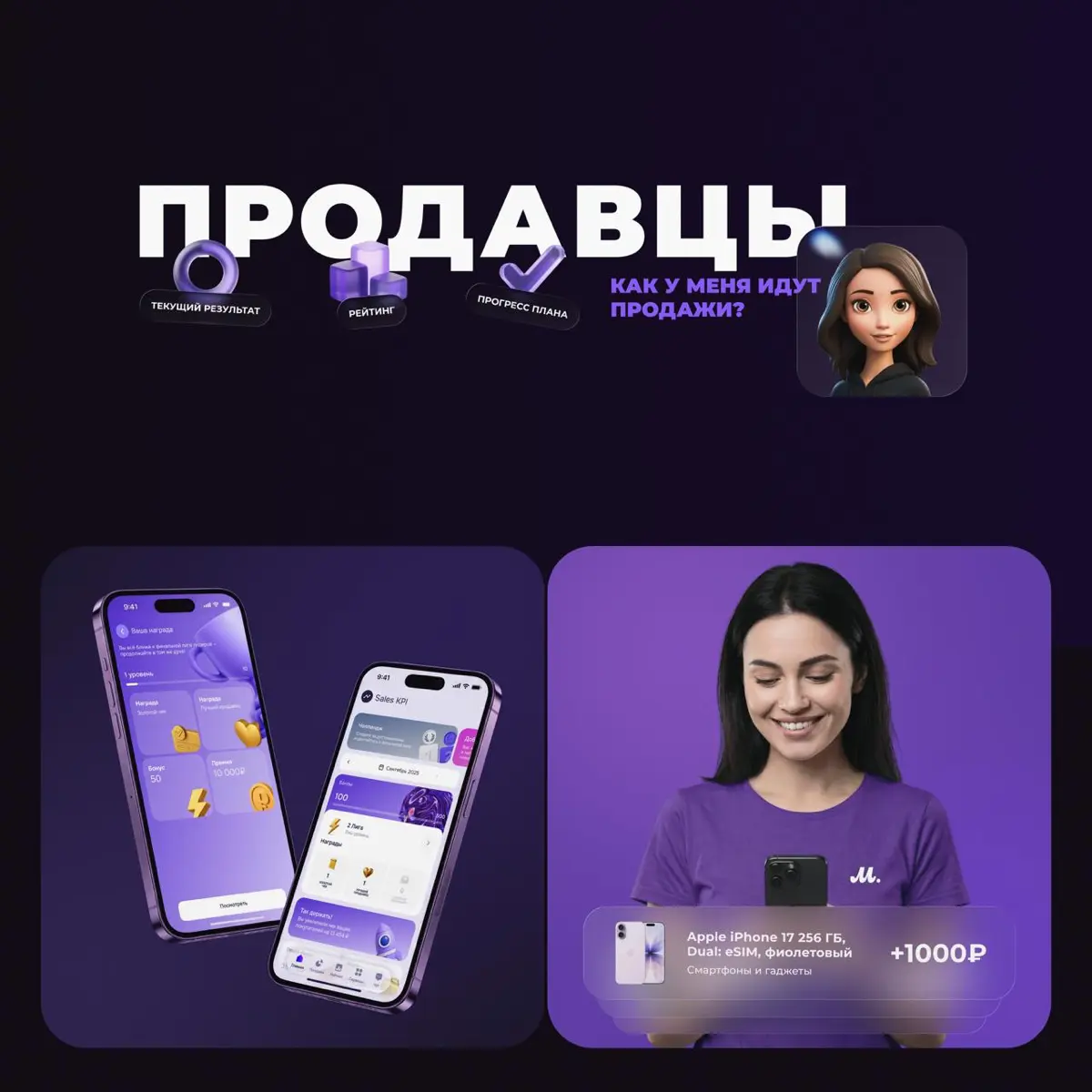 🚀 Как превратить KPI из отчёта в инструмент роста бизнес
В 2021 году я участвовал в разработке продукта для М.Видео-Эльдорадо, который пересобрал подход к мотивации сотрудников в рознице | Сетка — социальная сеть от hh.ru
